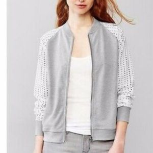 GAP Gray and White Women's Jacket